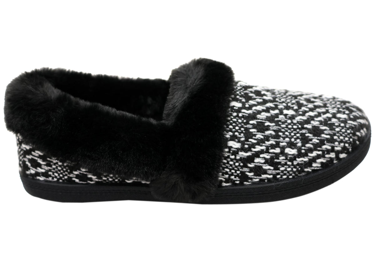 Skechers Womens Cozy Campfire Crystal Sky Comfortable Slippers