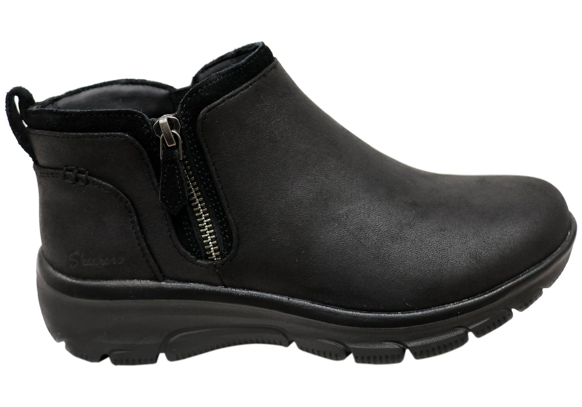 Skechers Womens Easy Going Fall View Comfortable Ankle Boots