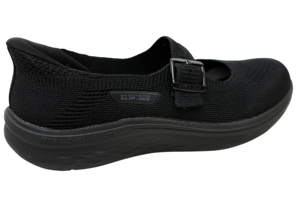 Skechers Womens Slip Ins Max Cushioning Lite Aura Mary Jane Shoes