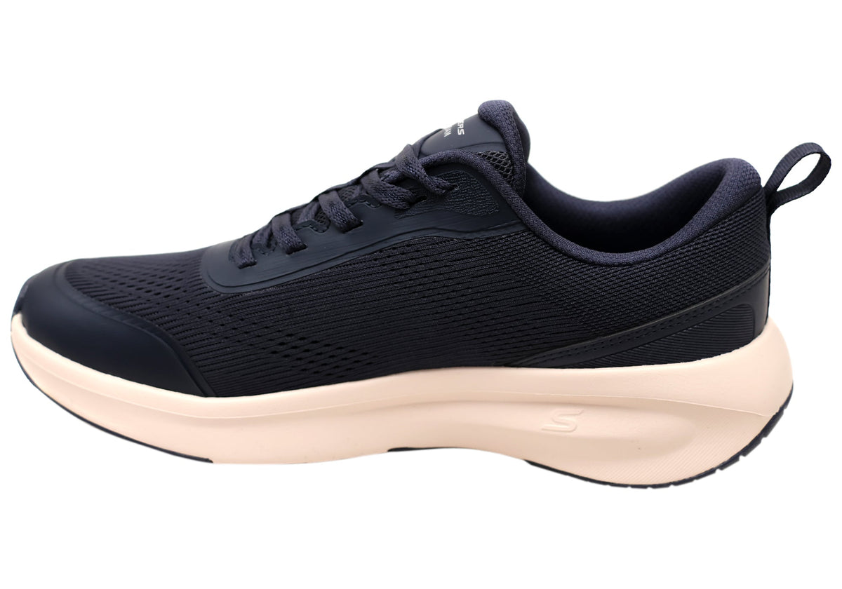 Skechers Womens Plush Foam Comfortable Lace Up Athletic Shoes