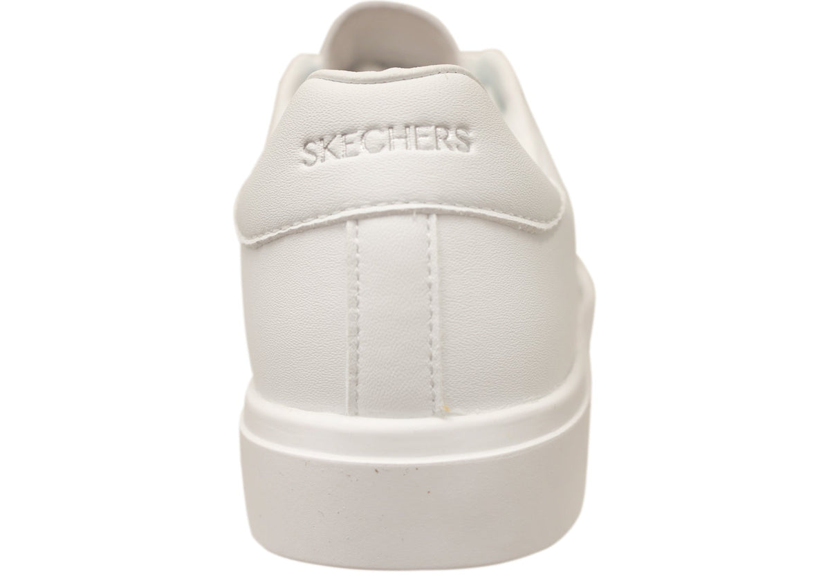 Skechers Womens Eden LX Top Grade Comfortable White Sneakers