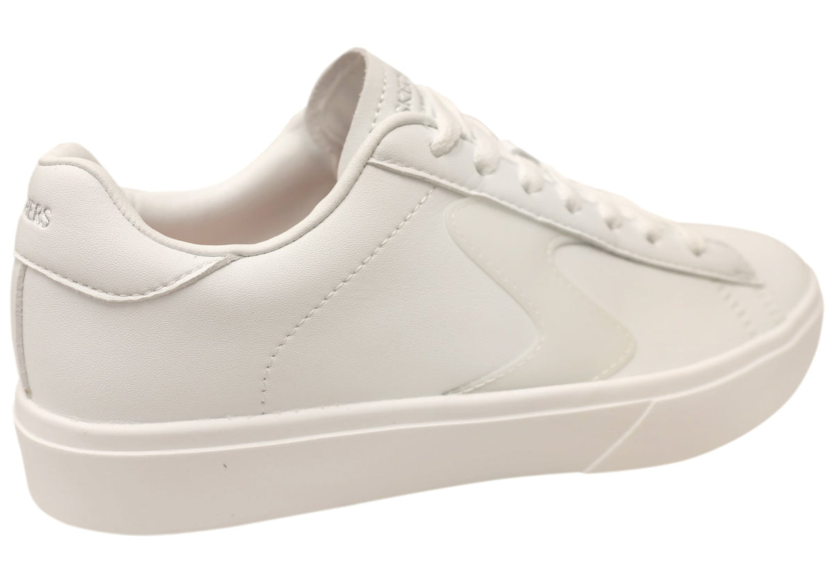 Skechers Womens Eden LX Top Grade Comfortable White Sneakers
