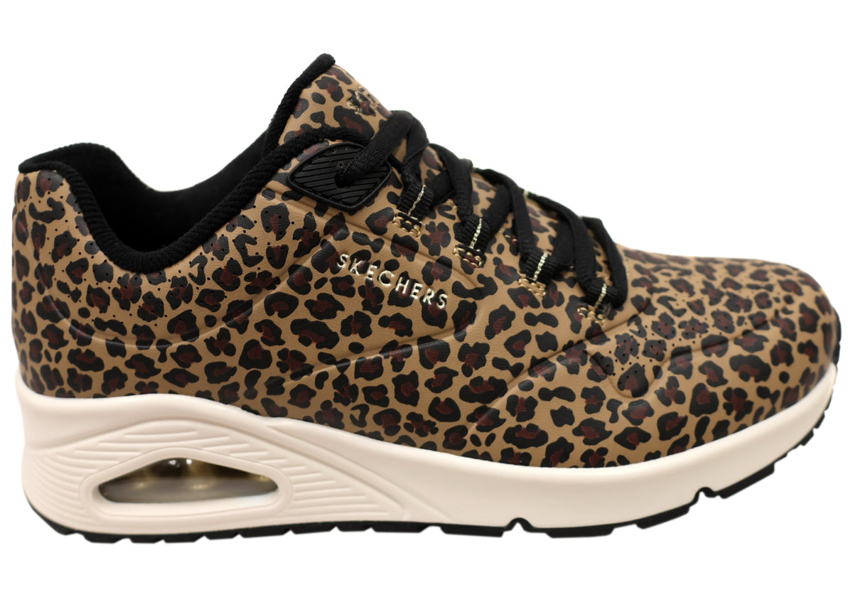 Skechers Womens Uno Kat Neato Comfortable Lace Up Shoes