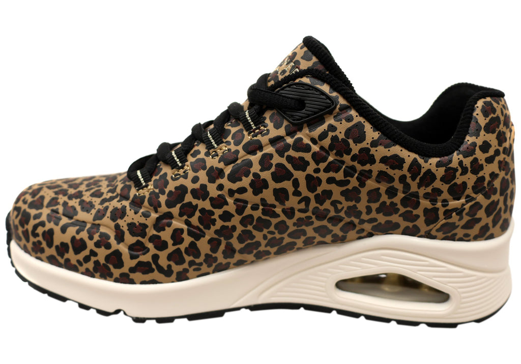 Skechers Womens Uno Kat Neato Comfortable Lace Up Shoes