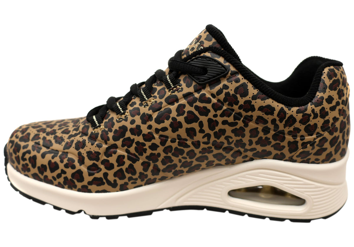 Skechers Womens Uno Kat Neato Comfortable Lace Up Shoes