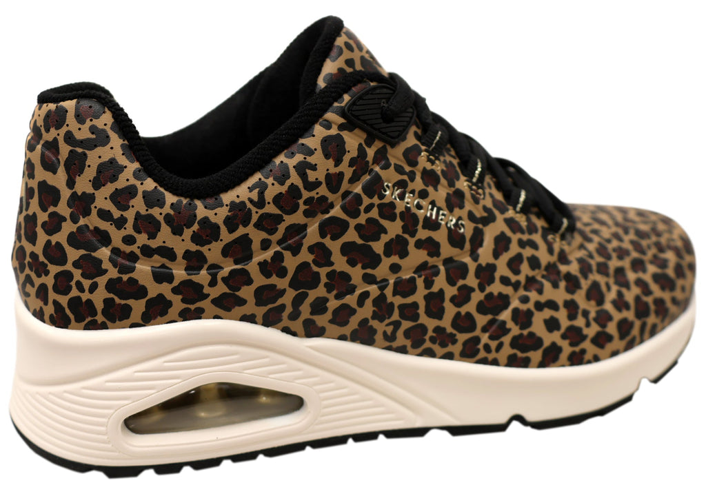 Skechers Womens Uno Kat Neato Comfortable Lace Up Shoes