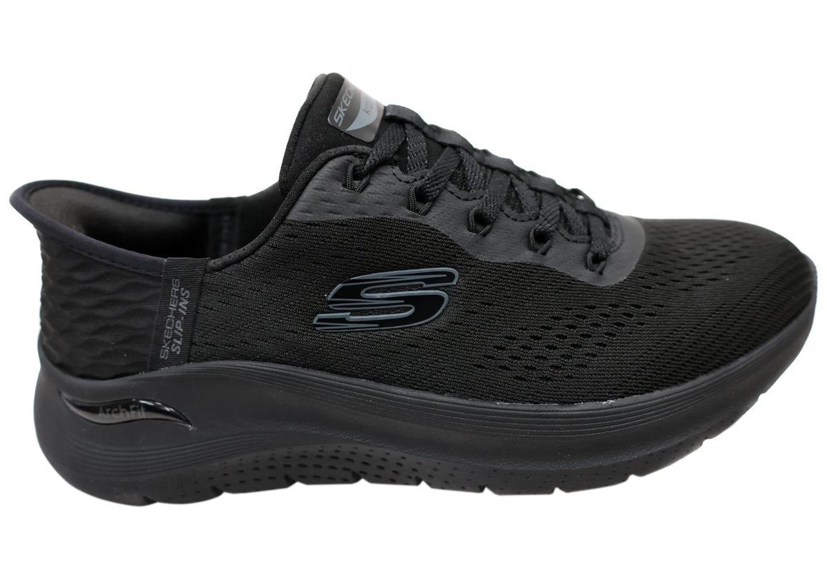 Skechers Womens Slip In Arch Fit 2.0 Easy Chic Wide Fit Comfort Shoes