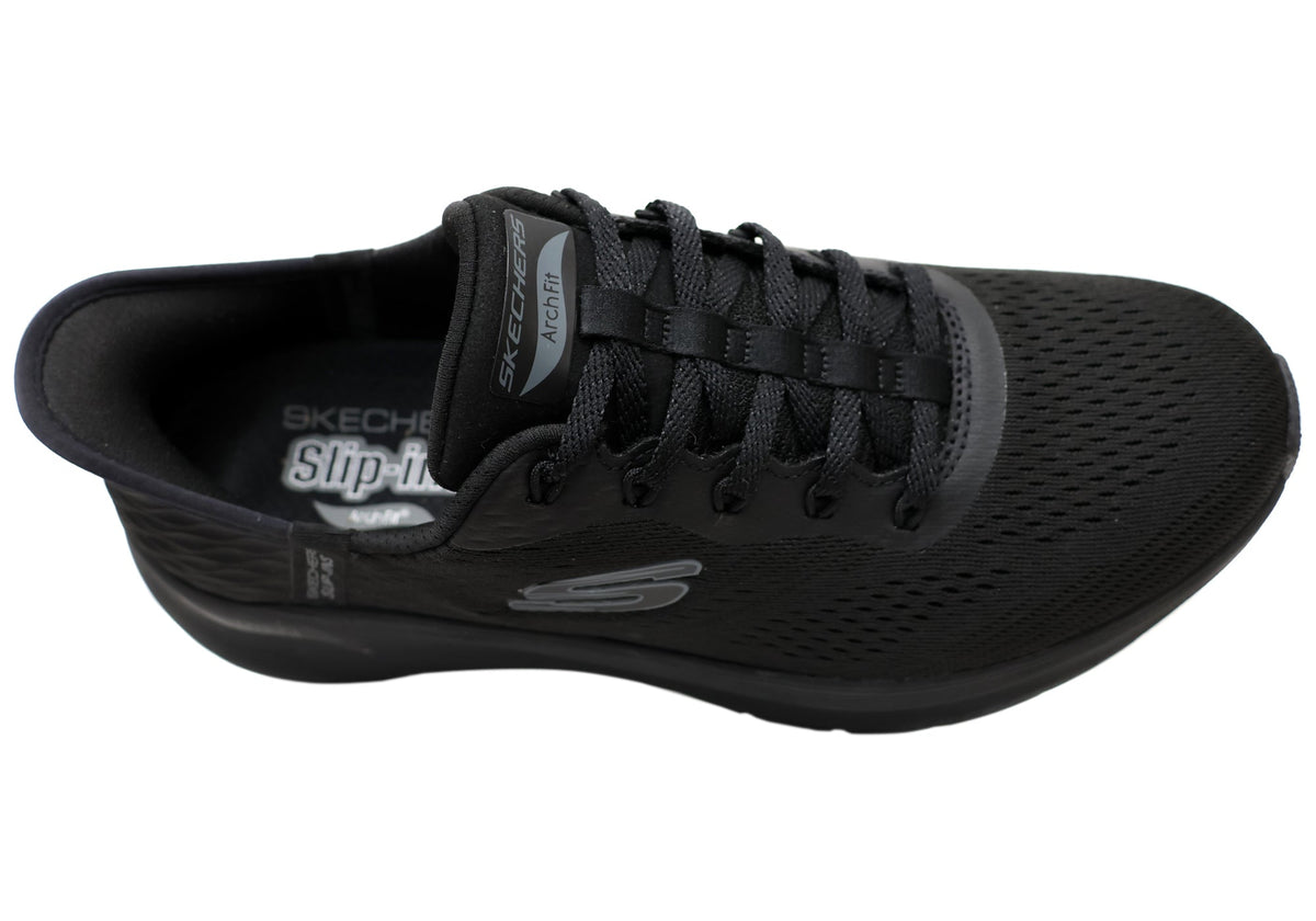 Skechers Womens Slip In Arch Fit 2.0 Easy Chic Wide Fit Comfort Shoes