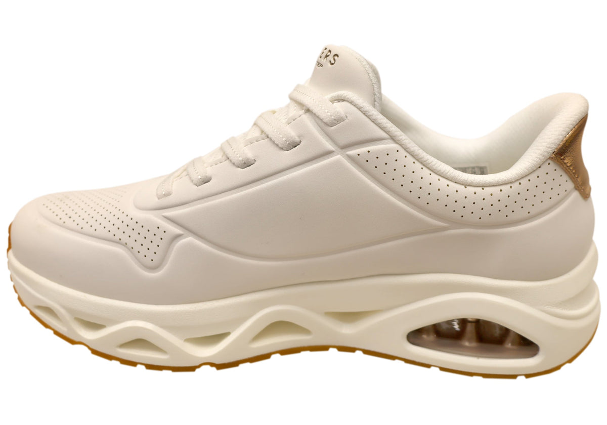 Skechers Womens Slip Ins Uno Glide Step Glide On Air Comfortable Shoes