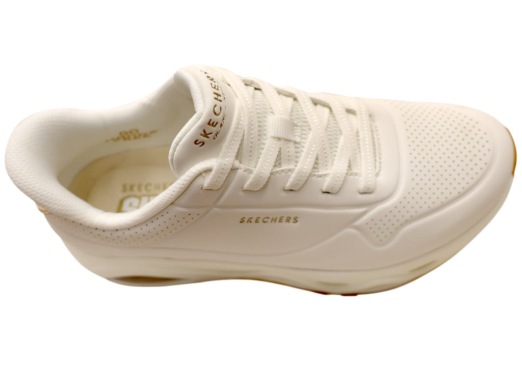 Skechers Womens Slip Ins Uno Glide Step Glide On Air Comfortable Shoes