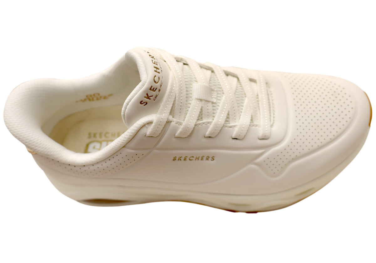 Skechers Womens Slip Ins Uno Glide Step Glide On Air Comfortable Shoes