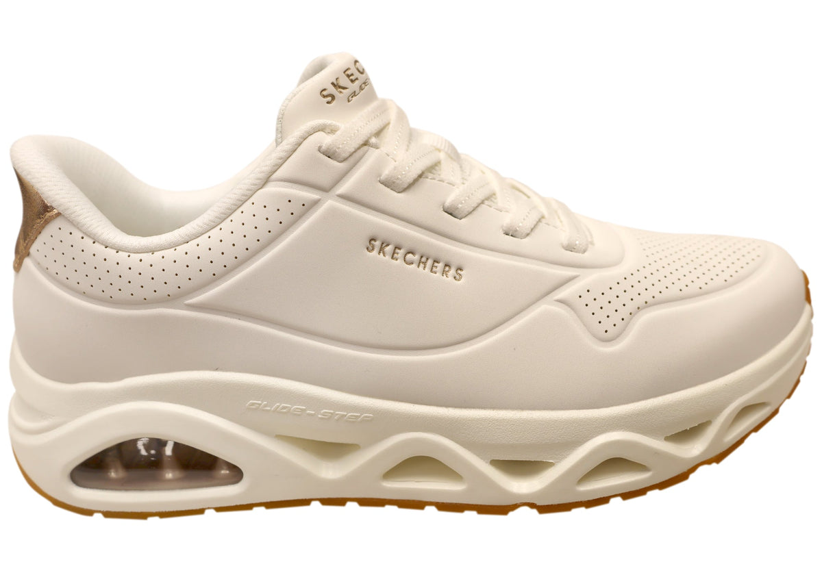 Skechers Womens Slip Ins Uno Glide Step Glide On Air Comfortable Shoes