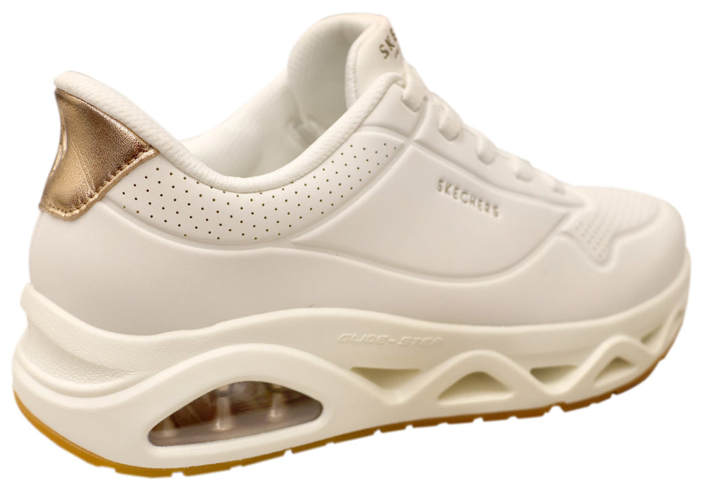 Skechers Womens Slip Ins Uno Glide Step Glide On Air Comfortable Shoes
