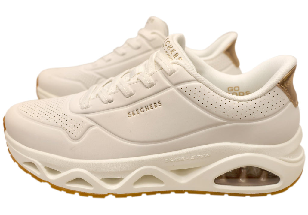 Skechers Womens Slip Ins Uno Glide Step Glide On Air Comfortable Shoes