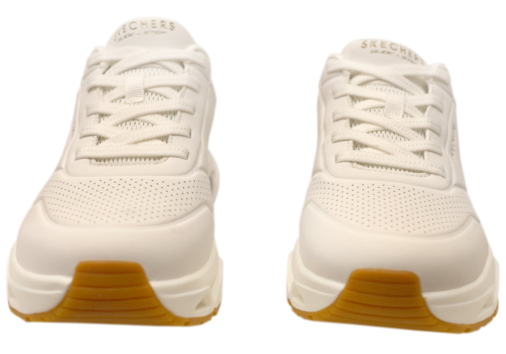 Skechers Womens Slip Ins Uno Glide Step Glide On Air Comfortable Shoes