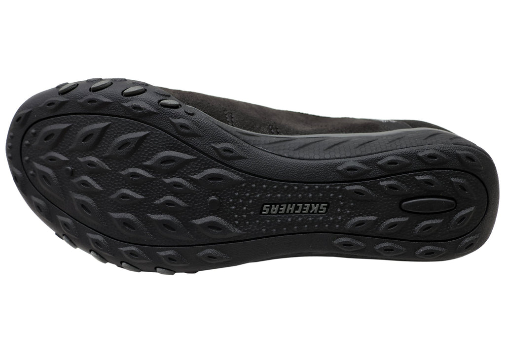 Skechers Womens Slip Ins Breathe Easy Home Body Black Shoes