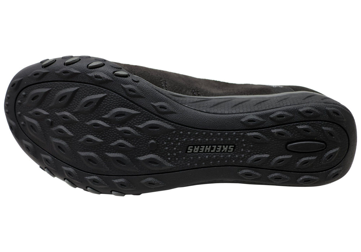Skechers Womens Slip Ins Breathe Easy Home Body Black Shoes
