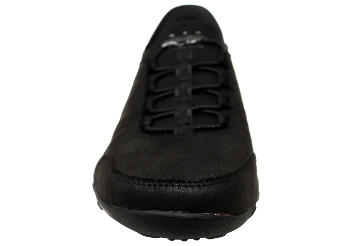 Skechers Womens Slip Ins Breathe Easy Home Body Black Shoes
