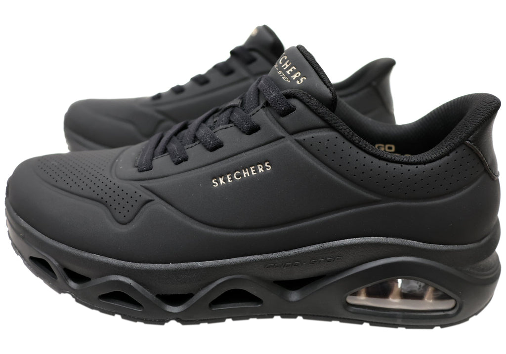 Skechers Womens Slip Ins Uno Glide Step Glide On Air Comfortable Shoes