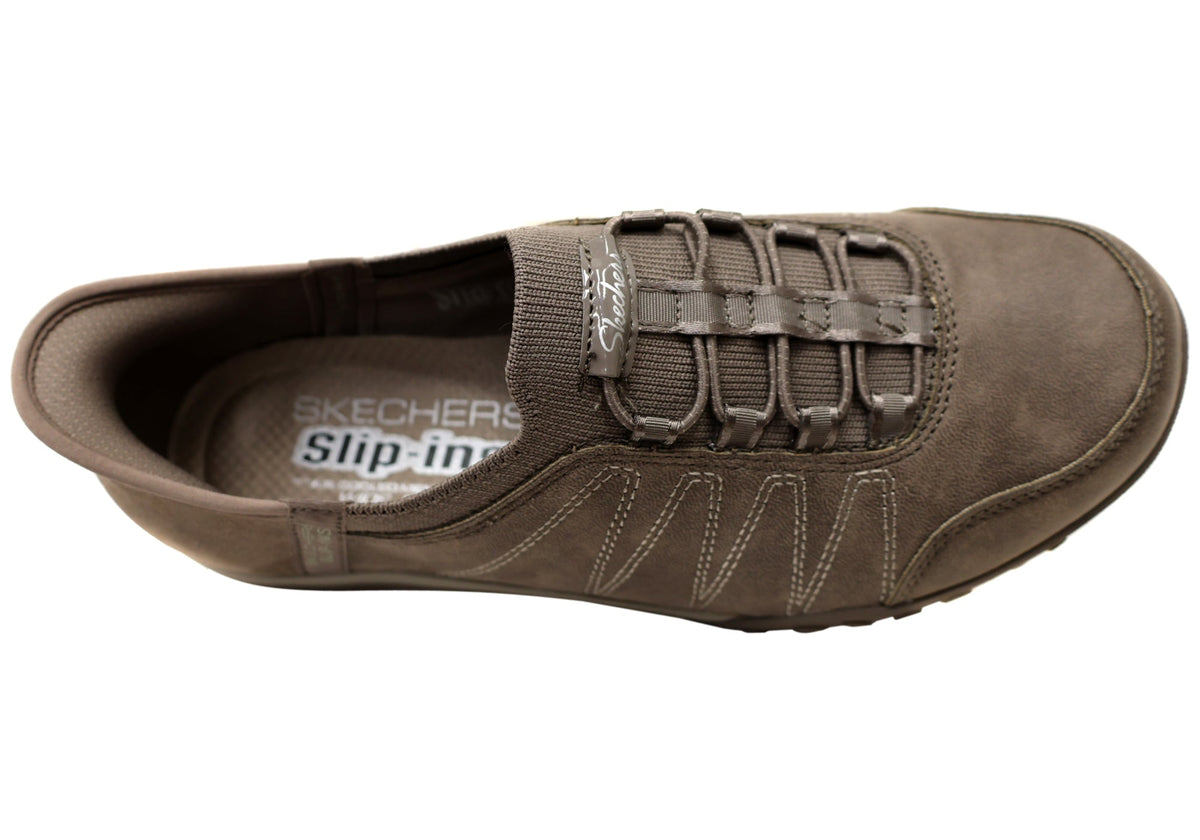 Skechers Womens Slip Ins Breathe Easy Home Body Wide Fit Shoes