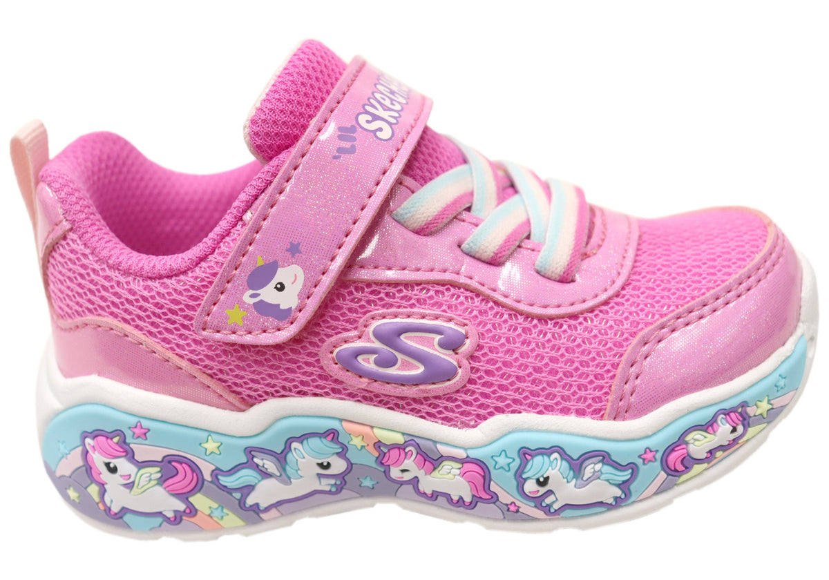 Skechers Kids Infants Girls Play Scene Fun Squad Comfortable Shoes