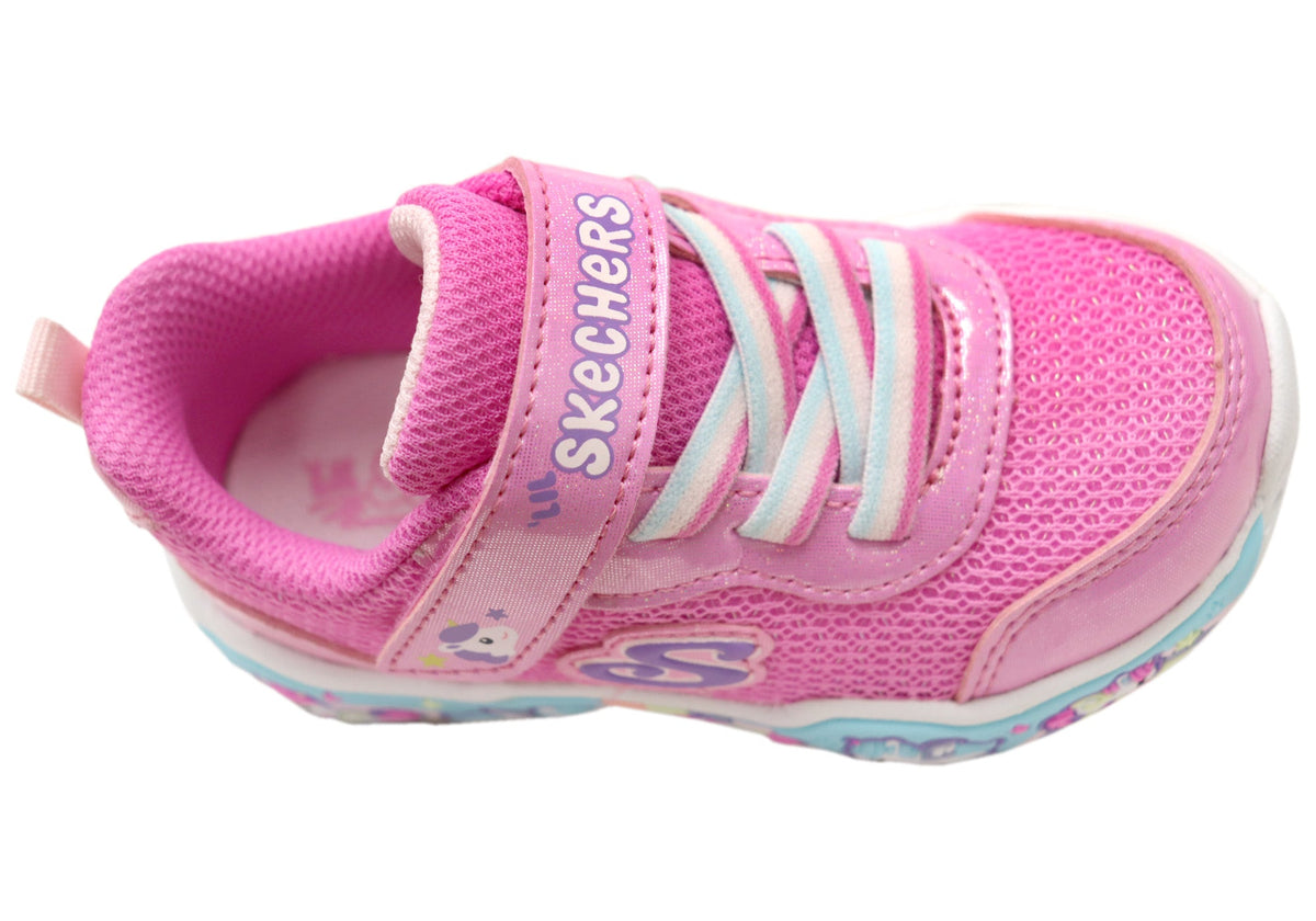 Skechers Kids Infants Girls Play Scene Fun Squad Comfortable Shoes