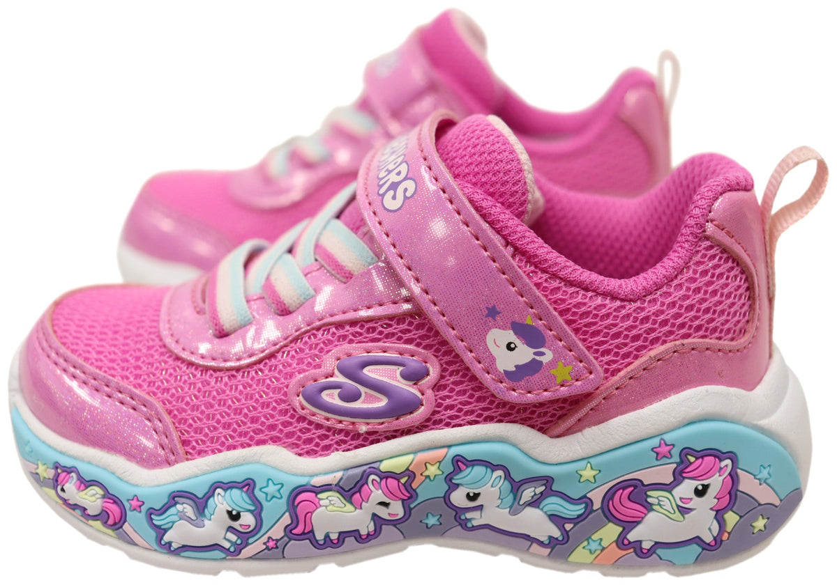Skechers Kids Infants Girls Play Scene Fun Squad Comfortable Shoes