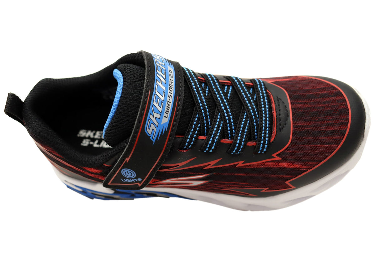 Skechers Kids Boys S Lights Light Storm 2.0 Bolt Brights Shoes
