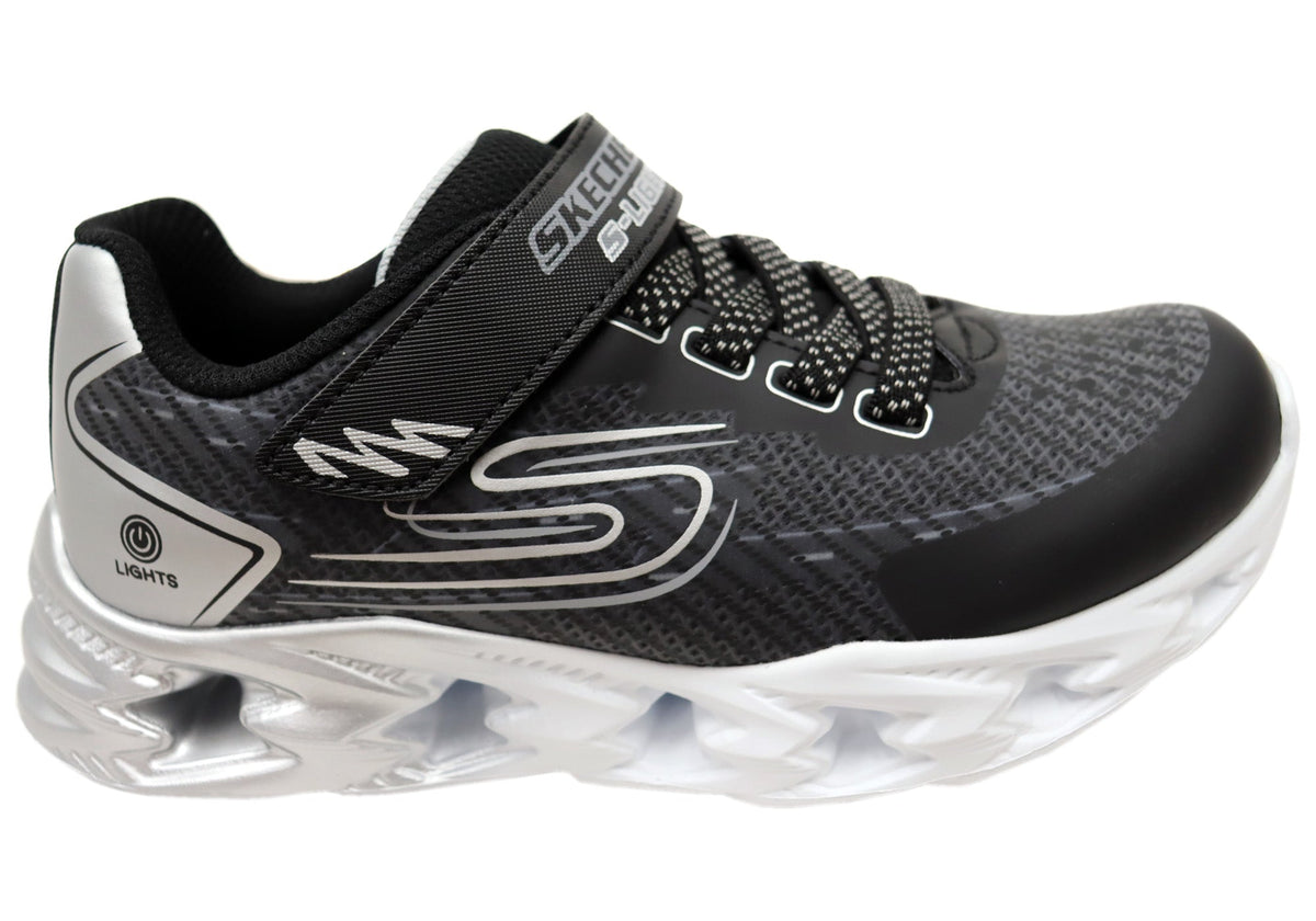 Skechers Kids Boys S Lights Vortex 2.0 Quantroid Comfortable Shoes