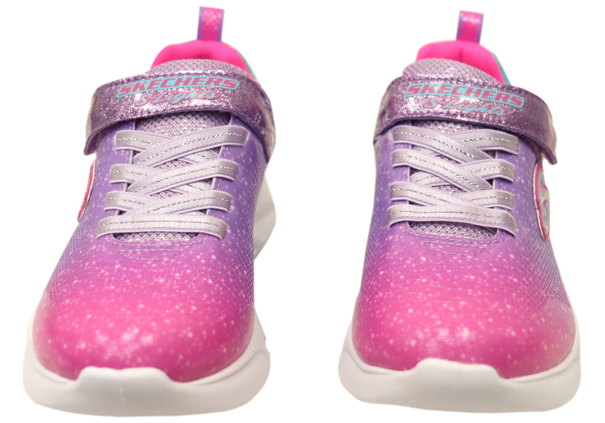 Skechers Kids S Lights Flicker Flash Ombre Dreamer Light Up Shoes