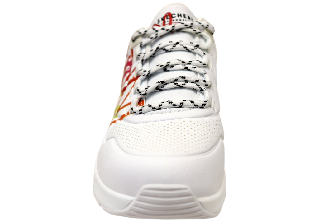 Skechers Womens Uno 2 Floating Love Comfortable Lace Up Shoes