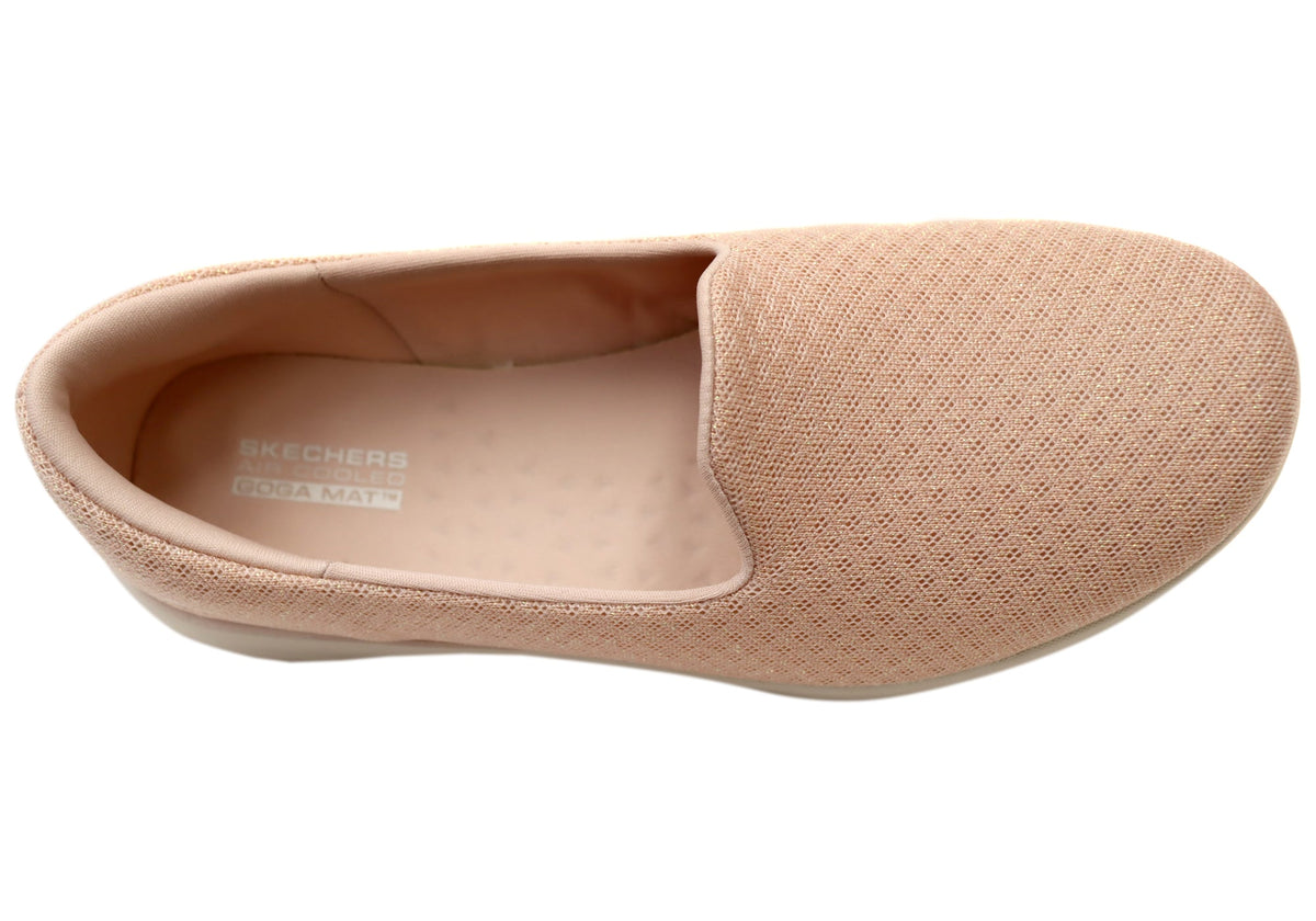 Skechers Womens On The Go Flex Charm Comfortable Shoes Rose