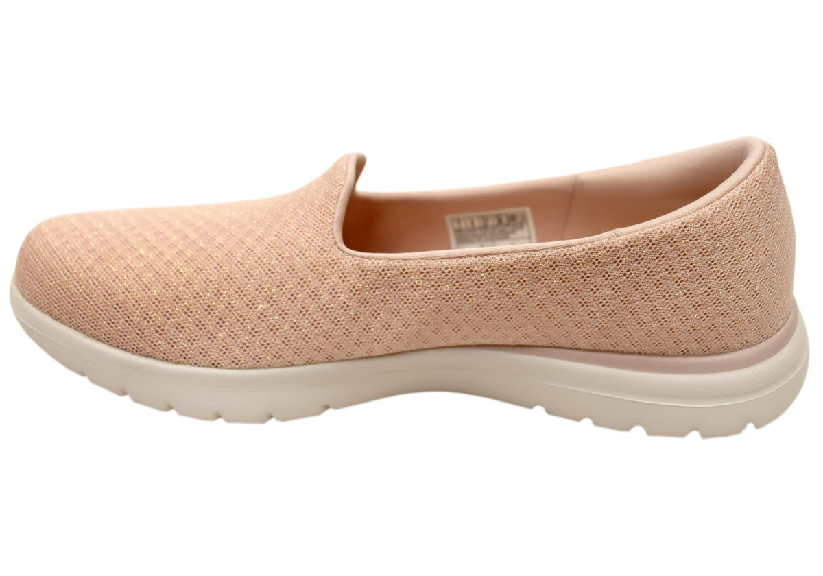 Skechers Womens On The Go Flex Charm Comfortable Shoes Rose