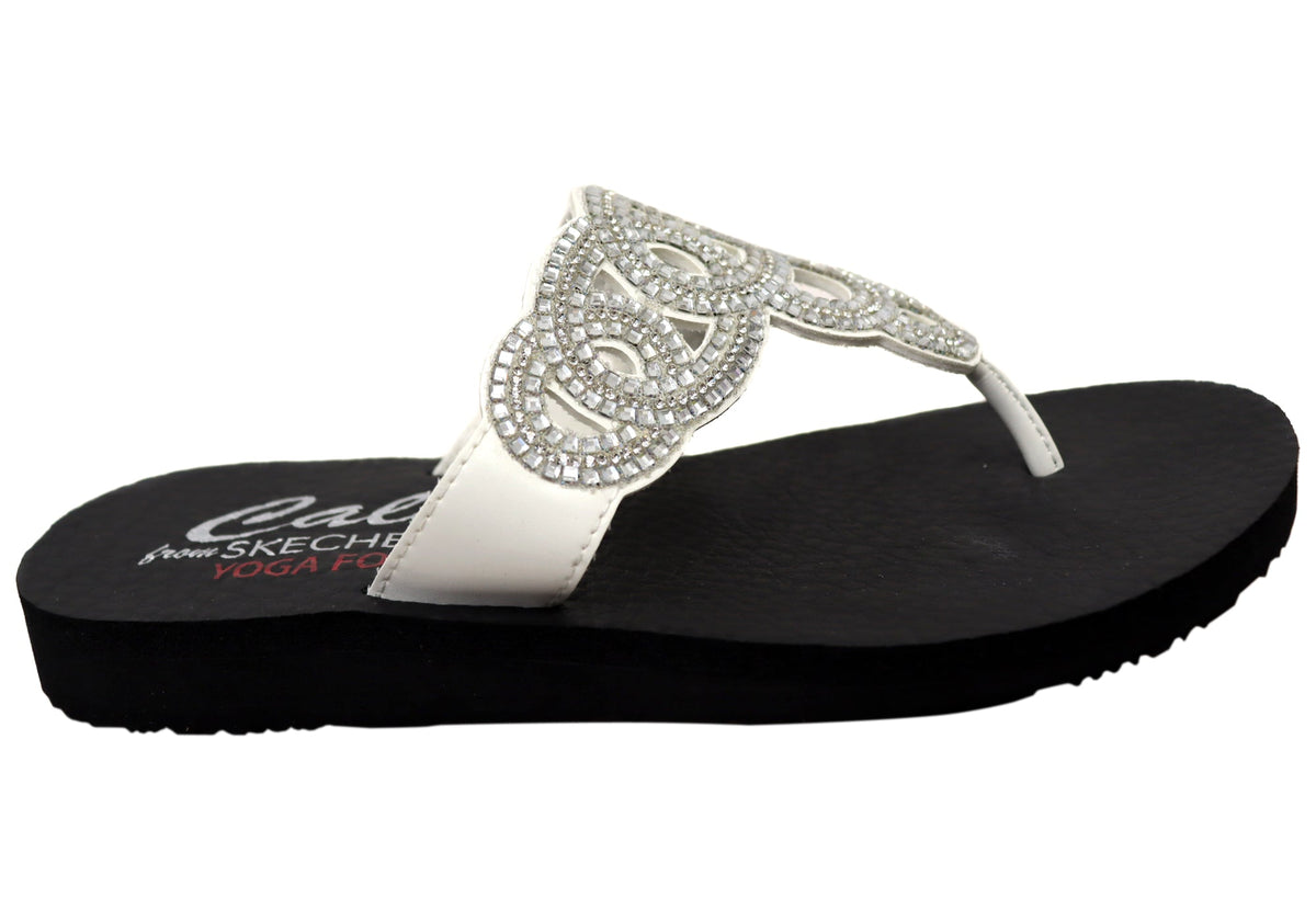 Skechers Womens Meditation Limitless Glamorous Thongs Sandals