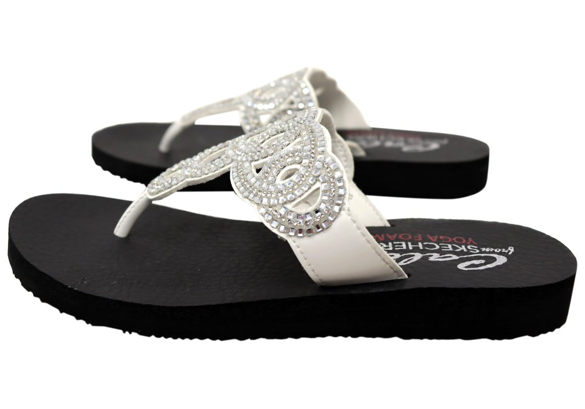 Skechers Womens Meditation Limitless Glamorous Thongs Sandals