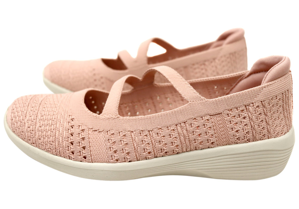 Skechers Womens Arya Blissful Comfortable Mary Jane Shoes