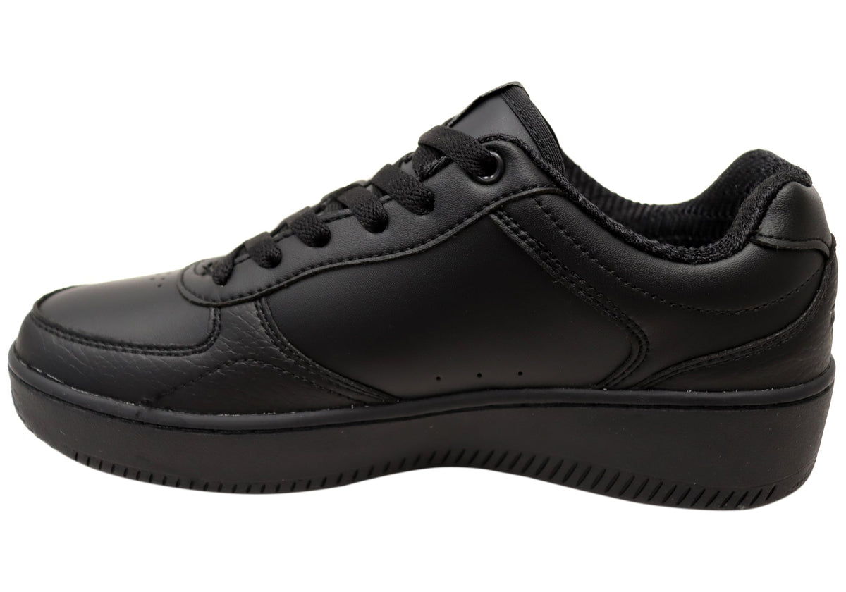 Skechers Womens Sport Court 2.0 Core Essential Comfort Black Sneakers