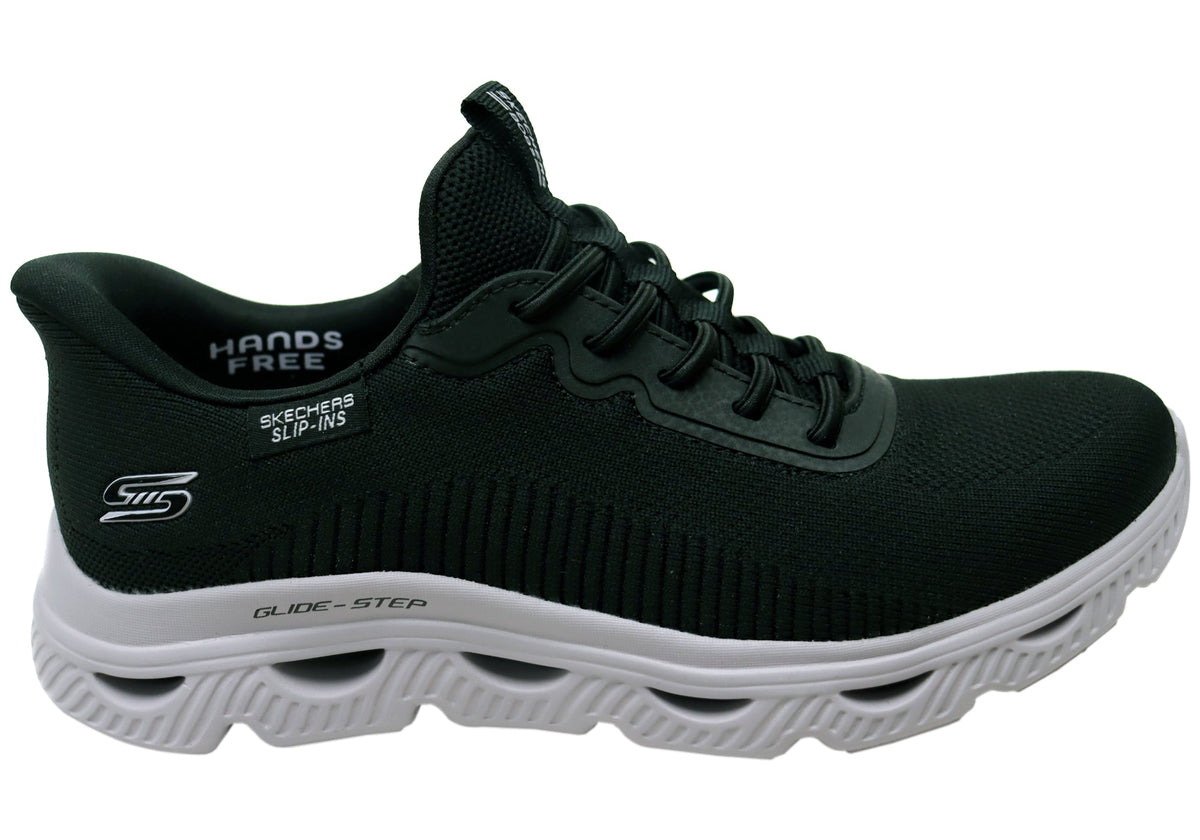 Skechers Womens Slip Ins BOBS Sport Arc Waves Comfortable Shoes