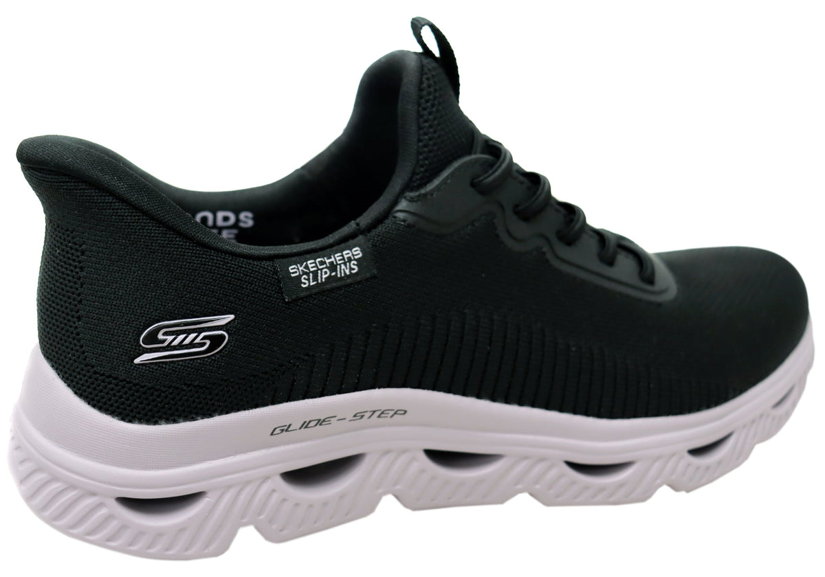 Skechers Womens Slip Ins BOBS Sport Arc Waves Comfortable Shoes