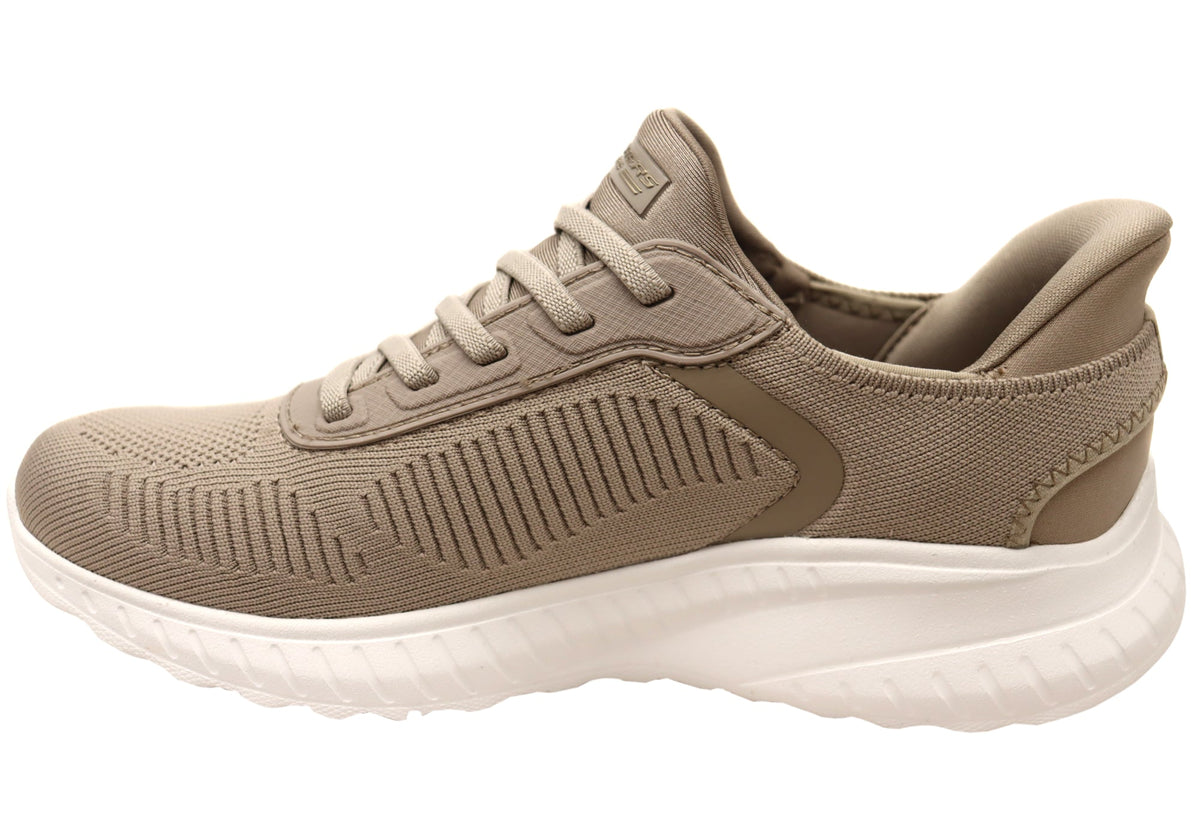 Skechers Womens Slip Ins Bobs Sport Squad Chaos Current Wide Fit Shoes