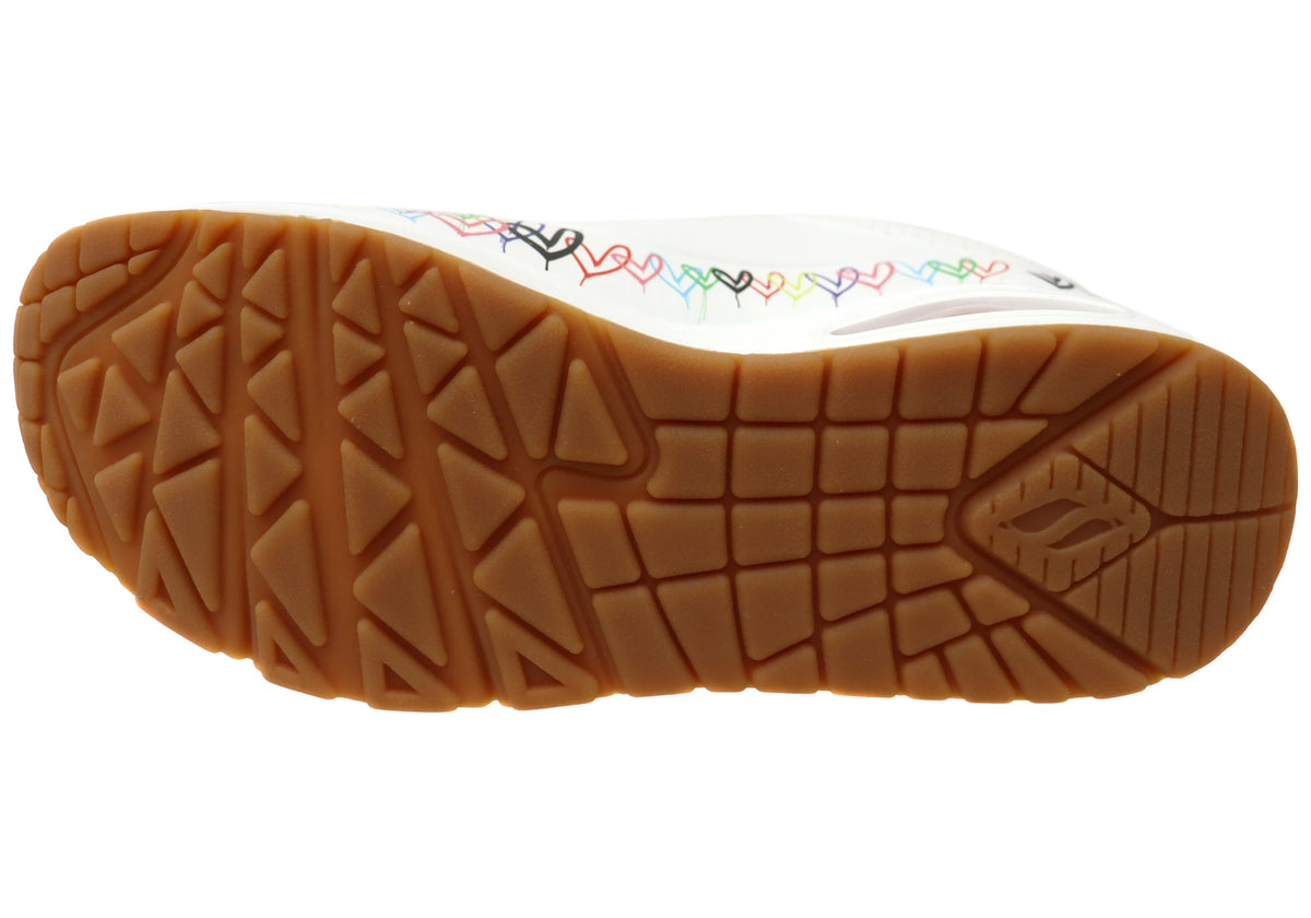 Skechers Womens Uno Love All Round Comfortable Lace Up Shoes