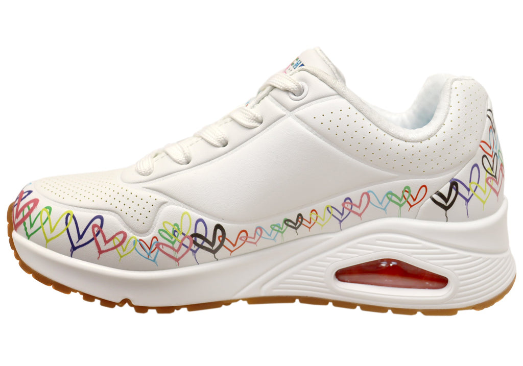 Skechers Womens Uno Love All Round Comfortable Lace Up Shoes
