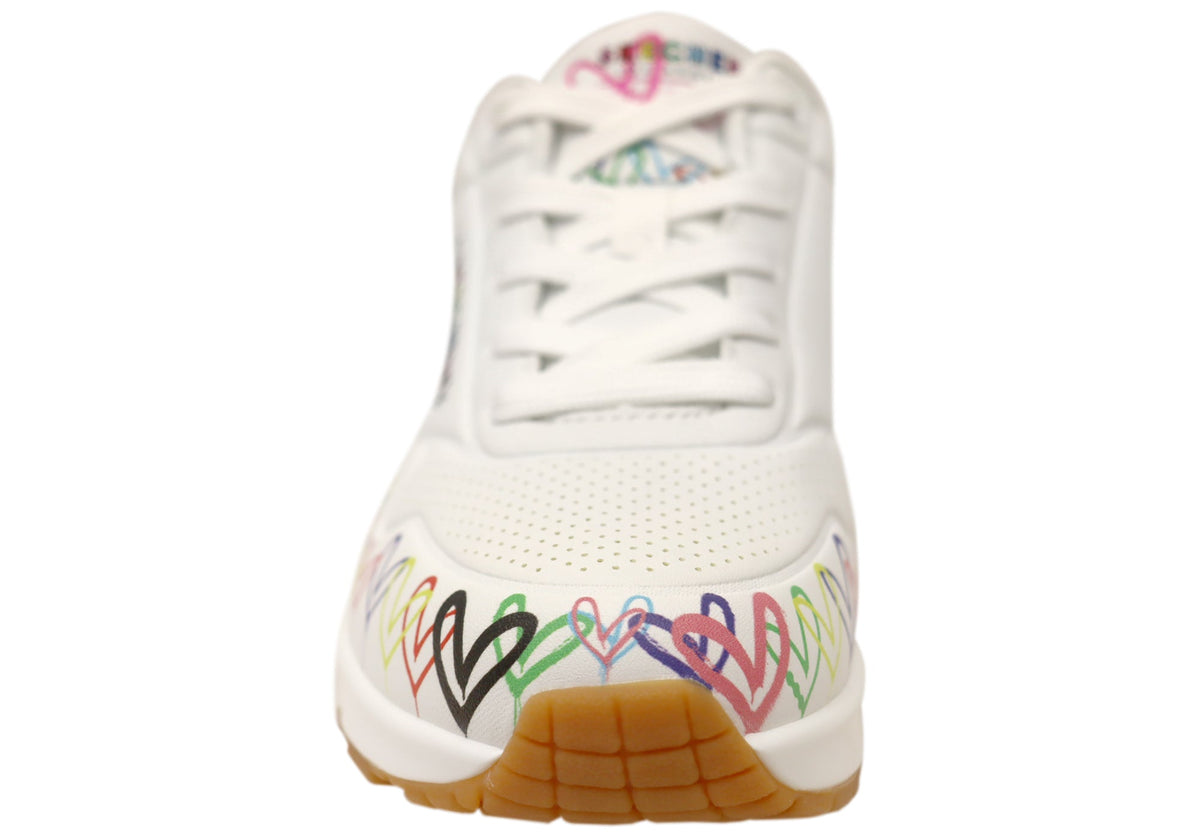 Skechers Womens Uno Love All Round Comfortable Lace Up Shoes