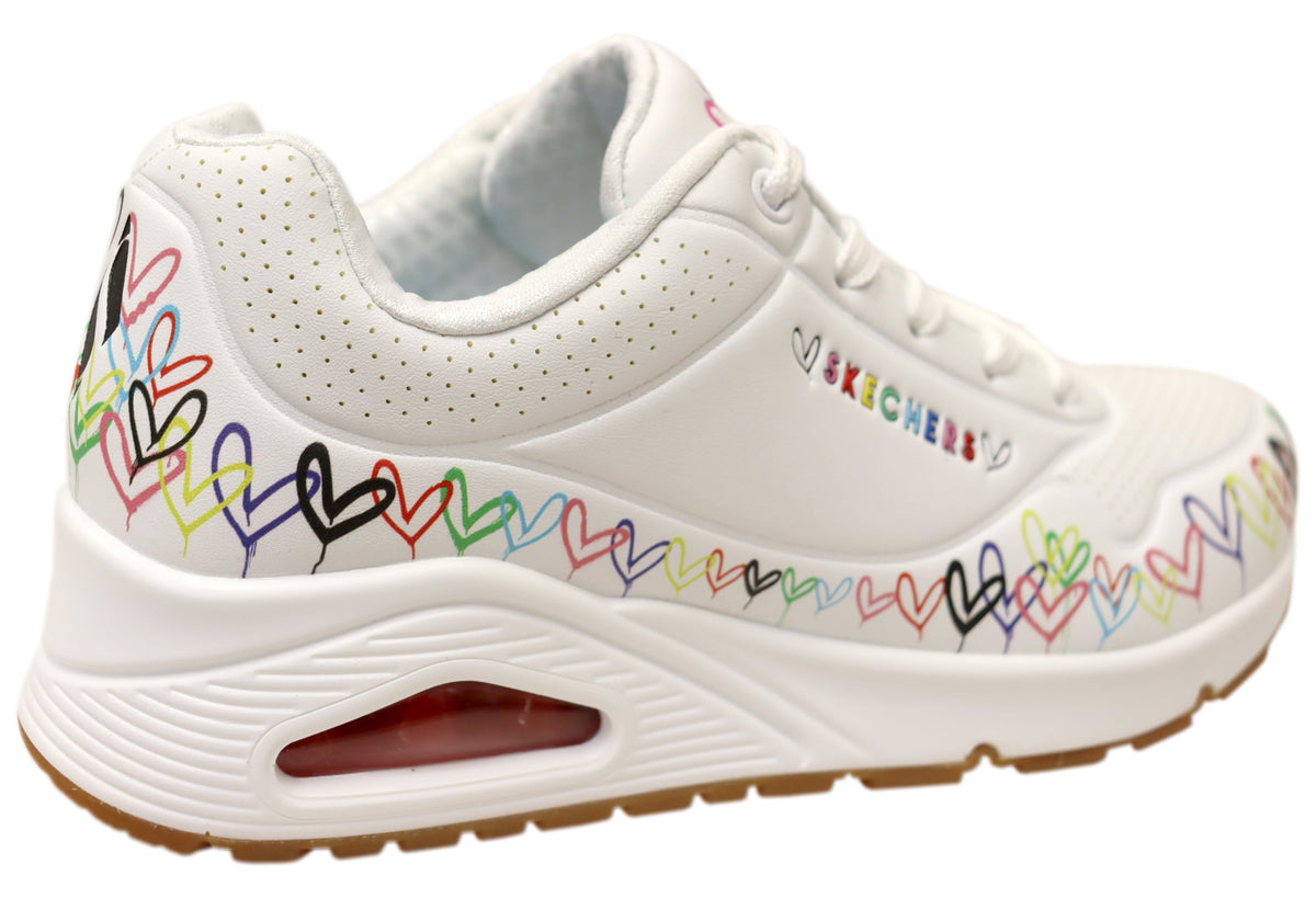 Skechers Womens Uno Love All Round Comfortable Lace Up Shoes