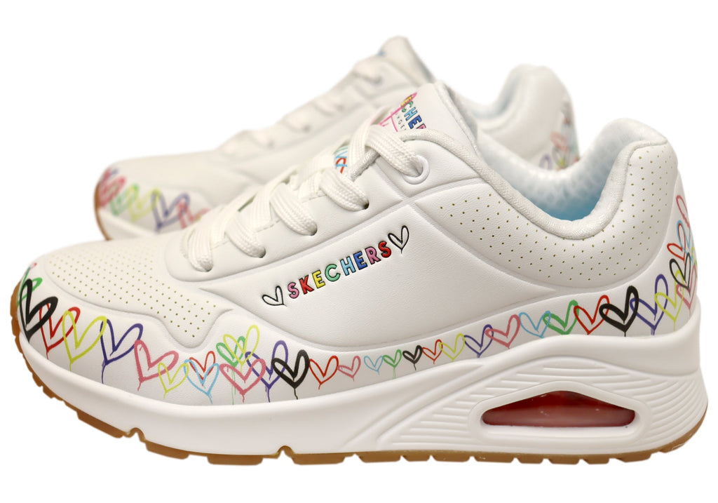 Skechers Womens Uno Love All Round Comfortable Lace Up Shoes