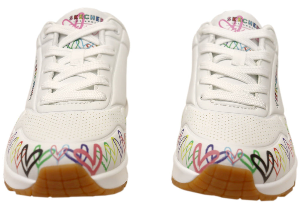 Skechers Womens Uno Love All Round Comfortable Lace Up Shoes