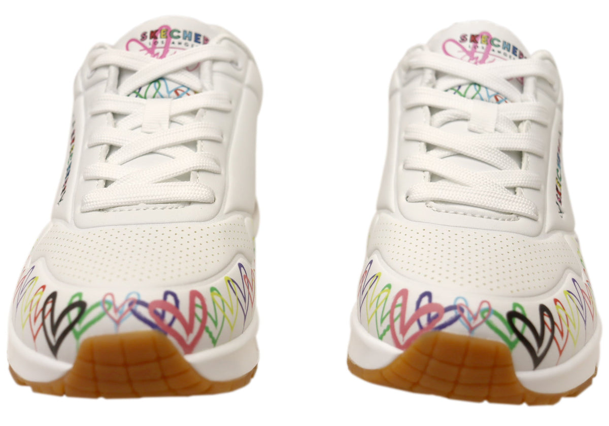 Skechers Womens Uno Love All Round Comfortable Lace Up Shoes