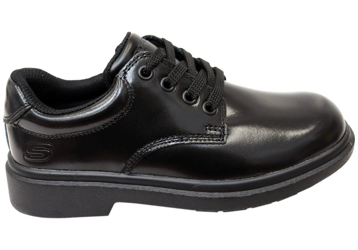 Skechers Unisex Kids Smooth Tracks Comfortable Lace Up School Shoes
