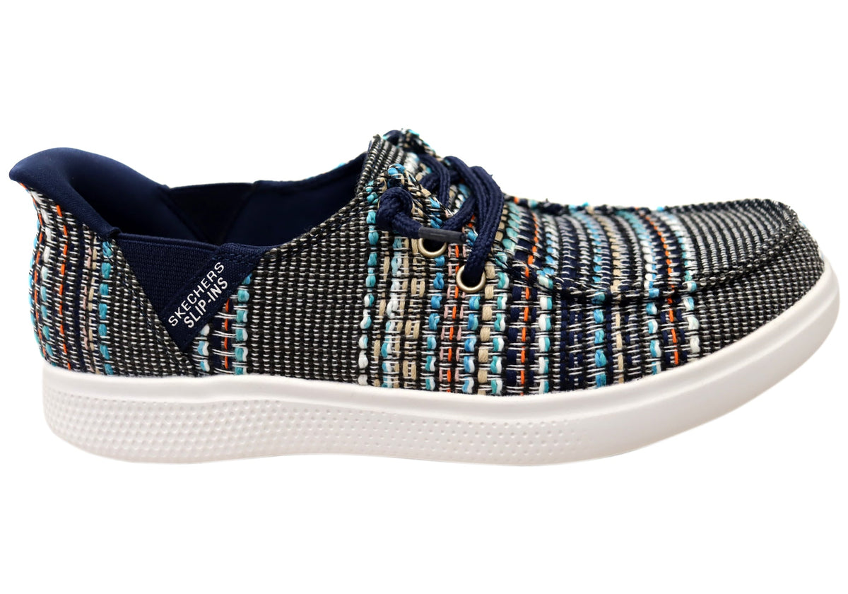 Skechers Womens Slip Ins Bobs Skipper August Air Comfortable Shoes