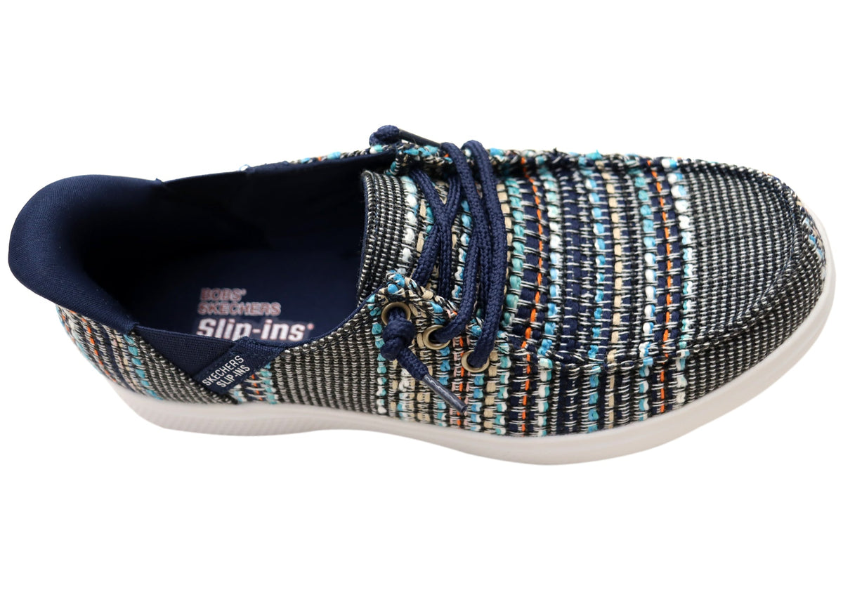 Skechers Womens Slip Ins Bobs Skipper August Air Comfortable Shoes